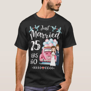 T-shirt 25e Anniversaire - Mariés depuis 25 Ans