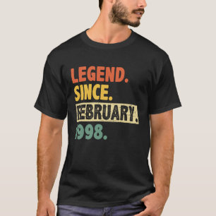 T-shirt 25e anniversaire stupéfiant depuis février 1998 25