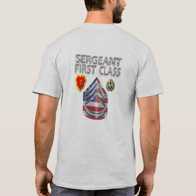 T-shirt 25e Division d'infanterie Sergent de première clas (Dos)