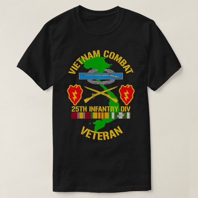 T-shirt 25e division d'infanterie Viêt Nam Vétérinaire de  (Design devant)