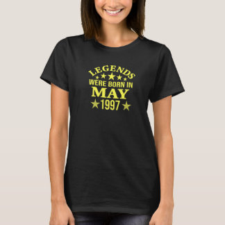 T-shirt 25th Birthday Legends Were Born In May 1997