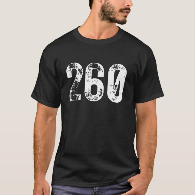 T-shirt 260 Area Code Fort Wayne IN Mobile Telephone Area  (Devant)