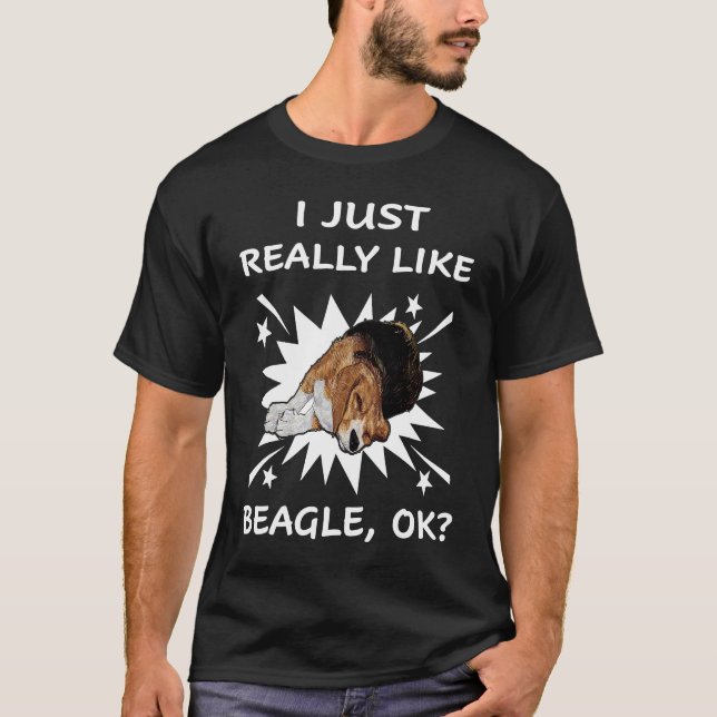 T-shirt 265 J'Aime Vraiment Le Beagle (Devant)