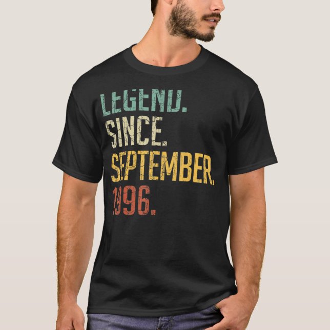 T-shirt 26 Ans Légende depuis septembre 1996 26e Bir (Devant)