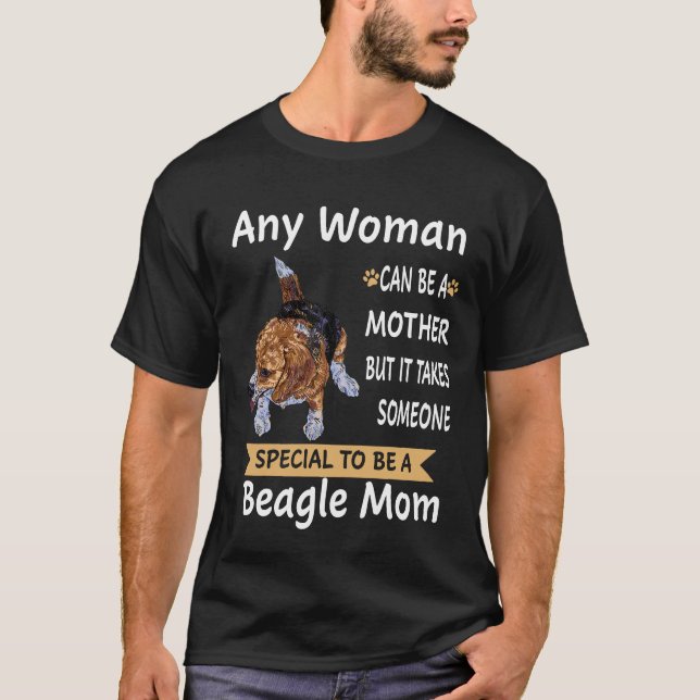 T-shirt 26 Spécial Pour Être Une Mère Beagle (Devant)