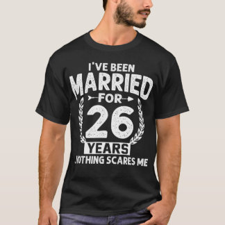 T-shirt 26e anniversaire de mon mariage 26 ans
