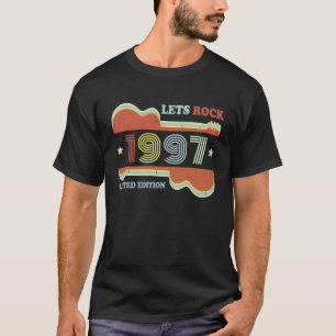 T-shirt 26e anniversaire Guitare Vintage Retro Lets Rock 1