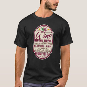 T-shirt 26e anniversaire I Décanteur de vin Étiquette I En
