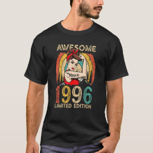 T-shirt 26ème anniversaire vintage pour les femmes stupéfi