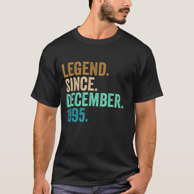 T-shirt 27 Ans 27e Anniversaire Légende depuis le 1er déce (Devant)
