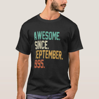 T-shirt 27 Ans Awesome Depuis Septembre 1995 27th Bi