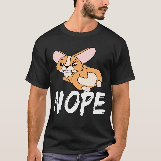 T-shirt 27 Nope Corgi (Devant)
