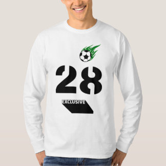 T-shirt 28 Américain Football Football Fan Joueur Sports