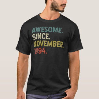 T-shirt 28 Ans Awesome Depuis Novembre 1994 28th Bir