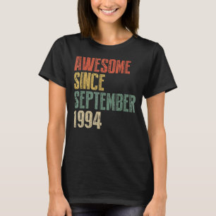 T-shirt 28 Years Old Awesome Since Septembre 1994