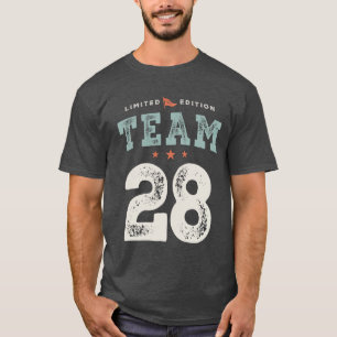 T-shirt 28e anniversaire Funny 28 ans