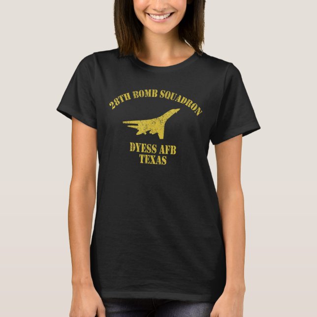 T-shirt 28e escadron de bombardement B 1er avion de bombar (Devant)