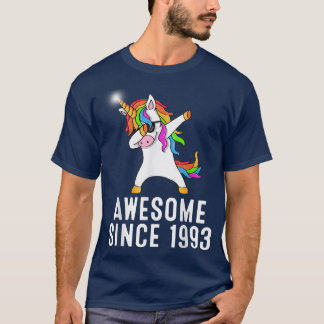 T-shirt 28e jour, unicorn dab, Awesome since 1993 