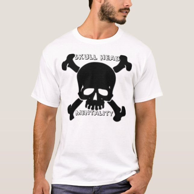 T-shirt 29490_1183398877_19686, tête de crâne, mentalité (Devant)