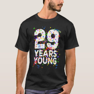T-shirt 29 Ans Jeune Joyeux 29ème Anniversaire Pour Hommes