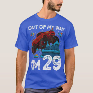 T-shirt 29e anniversaire Garçon Monster Camion De Mon Chem