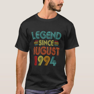 T-shirt 29Th Legend Since August 1994 29 Yrs Old