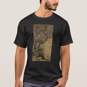 T-shirt 2. 梅 花 小 禽 図, 冲 fleurs de prunes et petits oiseaux