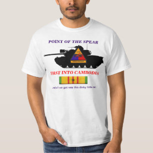 T-shirt 2/34th Armure d'abord dans la chemise du Cambodge