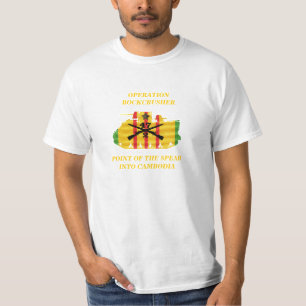 T-shirt 2/47th FNI. Point de la chemise du Cambodge de