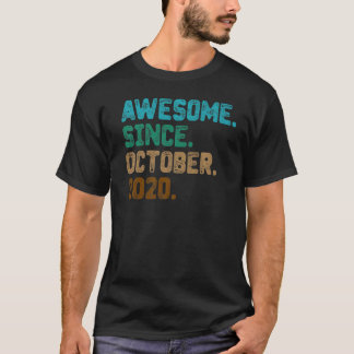 T-shirt 2 Ancien Awesome depuis Octobre 2020 2e Birthda