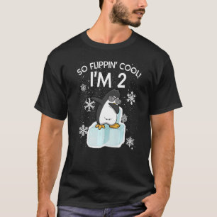 T-shirt 2 Anniversaire Penguin So Flippin Cool Je suis 2 A