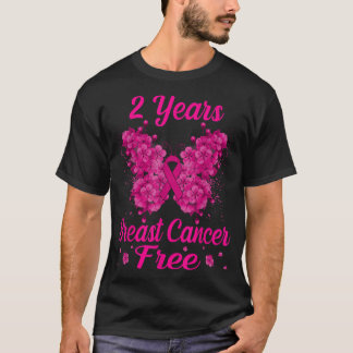 T-shirt 2 ans Cancer du sein sans survivant Papillon