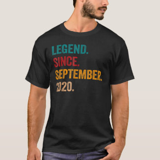 T-shirt 2 ans de légende depuis septembre 2020 2e naissanc