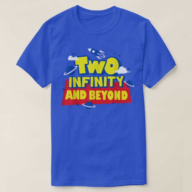 T-shirt 2 ans Deux Infinity And Beyond 2ème anniversaire B (Design devant)