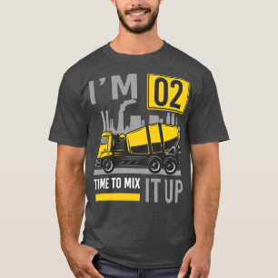 T-shirt 2 ans Il est temps de le mélanger Concret Mixer Ca