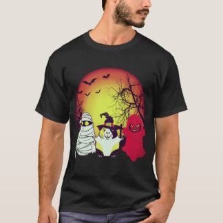 T-shirt 2 Citrouilles d'Halloween de cochons d'Inde