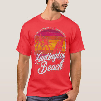 T-shirt 2 Côté Huntington Beach Surf City California Vint