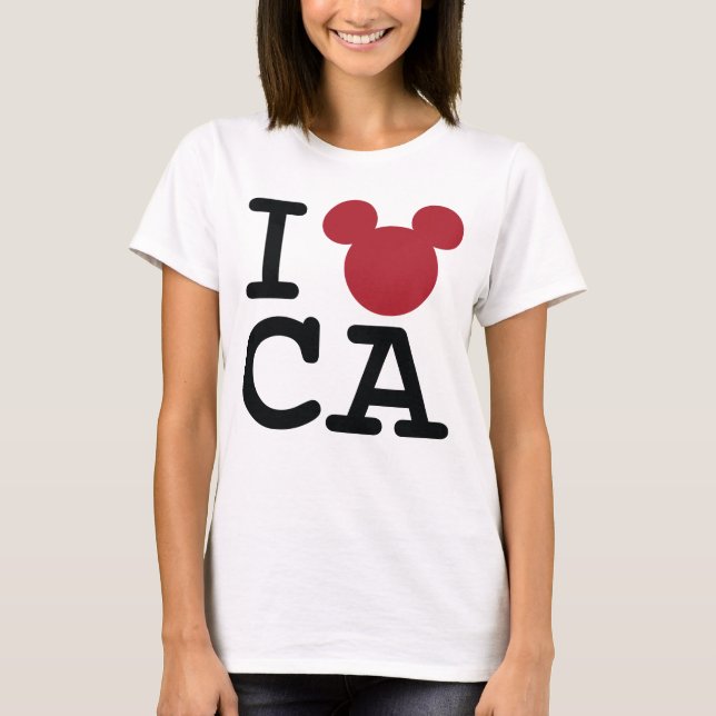T-shirt 2 Côté I Love Mickey | Vacances en famille en Cali (Devant)