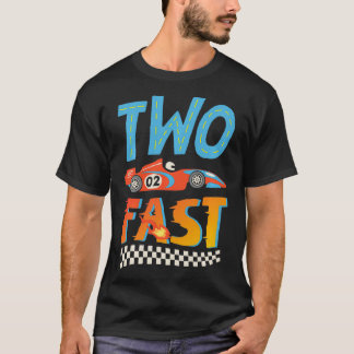 T-shirt 2 Course rapide Deux ans Anniversaire Boy Racing 2