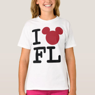 T-shirt 2 Faces J'adore Mickey Vacances de Famille en Fl