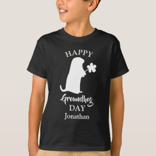 T-shirt 2 février Joyeux Jour des marmottes Nom personna