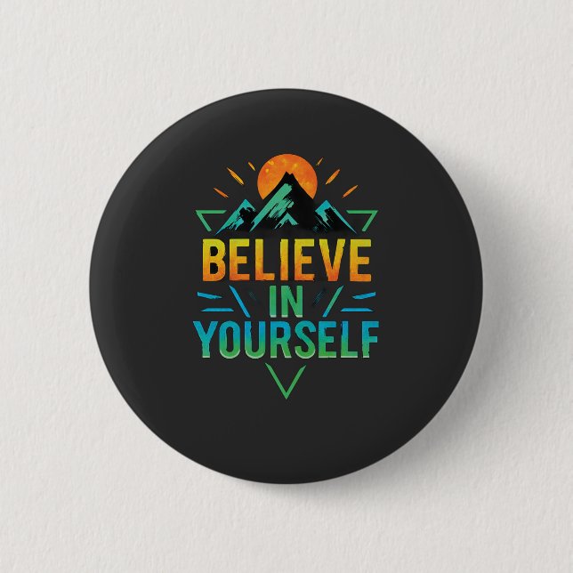 T-Shirt 2 Inch Round Button (Front)