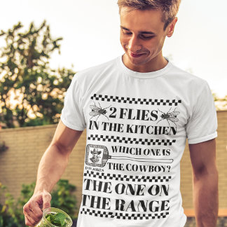 T-shirt "2 mouches dans la cuisine" Hilarious Papa Joke Co