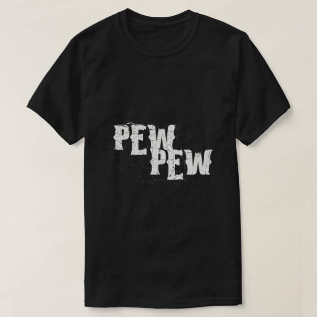 T-shirt 2 - Pew Pew - Morale Collectable Airsoft - Airsoft (Design devant)