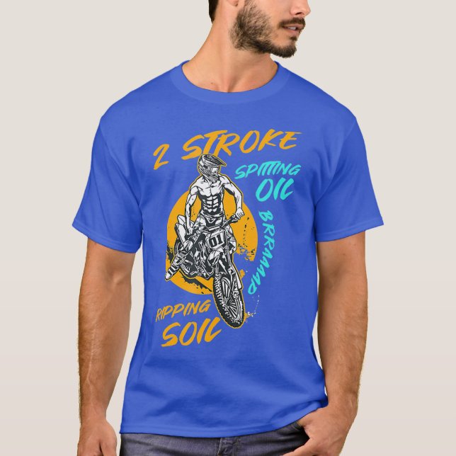 T-shirt 2 Tricoter l'huile à cracher Éliminer le frein du  (Devant)