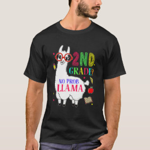T-shirt 2e année No Prob Llama Aplaca Enseignement de 2e a