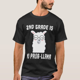 T-shirt 2e année No Prob Llama Team Enseignant Enseignant