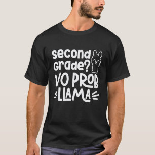 T-shirt 2e année Pas de problème Lama Enseignant Élève Pre