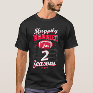T-shirt 2e anniversaire Mariage drôle de football Lover ca