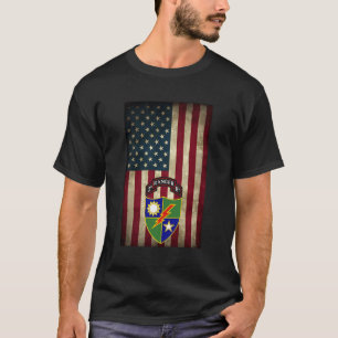 T-shirt 2E Bataillon - 75E Régiment De Rangers - Drapeau U